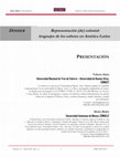 Research paper thumbnail of Presentación Dossier "Representación (de) colonial: lenguajes de los saberes en América Latina"