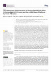 Research paper thumbnail of The Osteogenic Differentiation of Human Dental Pulp Stem Cells through G0/G1 Arrest and the p-ERK/Runx-2 Pathway by Sonic Vibration