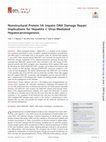 Research paper thumbnail of Nonstructural 5A impairs DNA damage repair: Implication of hepatitis C virus-mediated hepatocarcinogenesis