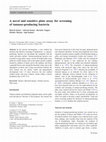 Research paper thumbnail of A novel and sensitive plate assay for screening of tannase-producing bacteria