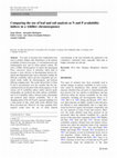 Research paper thumbnail of Comparing the use of leaf and soil analysis as N and P availability indices in a wildfire chronosequence