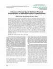 Research paper thumbnail of Influence of Female Sports Dietitians’ Physical Characteristics on Athlete Perception of Effectiveness