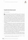 Research paper thumbnail of El jardín de la historia social (Artículo conmemorativo | 10 años de Trashumante), por MIRTA ZAIDA LOBATO