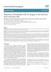 Research paper thumbnail of Detection of Interleukin 6 (IL-6) antigen in the head and neck carcinoma cells