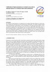 Research paper thumbnail of Calibration of input parameters in volcanic areas and an enlarged dataset by stochastic finite-fault simulations