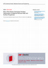 Research paper thumbnail of Micro Wire Electro Discharge Grinding: Optimization of Material Removal Rate and Surface Roughness