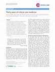 Research paper thumbnail of Thirty years of critical care medicine