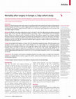 Research paper thumbnail of Mortality after surgery in Europe: a 7 day cohort study