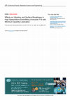 Research paper thumbnail of Effects on Vibration and Surface Roughness in High Speed Micro End-Milling of Inconel 718 with Minimum Quantity Lubrication