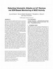 Research paper thumbnail of Detecting Volumetric Attacks on loT Devices via SDN-Based Monitoring of MUD Activity