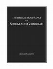 Research paper thumbnail of The Biblical Significance of Sodom and Gomorrah