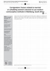 Research paper thumbnail of Corrigendum: Factors related to married or cohabiting women’s decision to use modern contraceptive methods in Mahikeng, South Africa