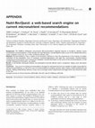 Research paper thumbnail of Nutri-RecQuest: a web-based search engine on current micronutrient recommendations