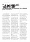 Research paper thumbnail of THE WORTHLESS  COMMUNITY: Global Necrocoloniality and Social Inclusion through Dying in Abandonment