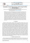 Research paper thumbnail of Sustainable Transportation Systems Analysis using WASPAS MCDM Method