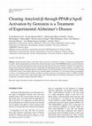 Research paper thumbnail of Clearing Amyloid-β through PPARγ/ApoE Activation by Genistein is a Treatment of Experimental Alzheimer's Disease