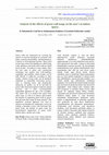 Research paper thumbnail of Analysis of the effects of green wall usage on the user’s in indoor spaces