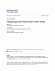 Research paper thumbnail of A designerly approach to the sonification of electric vehicles A designerly approach to the sonification of electric vehicles