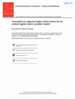 Research paper thumbnail of Cumulative or adjacent logits: Which choice for an ordinal logistic latent variable model?