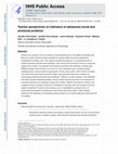 Research paper thumbnail of Teacher Perspectives on Indicators of Adolescent Social and Emotional Problems