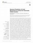 Research paper thumbnail of Sensory Prediction of Limb Movement Is Critical for Automatic Online Control