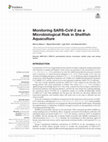 Research paper thumbnail of Monitoring SARS-CoV-2 as a Microbiological Risk in Shellfish Aquaculture