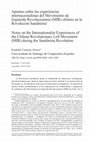 Research paper thumbnail of Apuntes sobre las experiencias internacionalistas del Movimiento de Izquierda Revolucionaria (MIR) chileno en la Revolución Sandinista