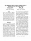 Research paper thumbnail of Start Making Sense: Cognitive and Affective Confidence Measures for Explanation Generation using Epistemic Planning