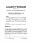 Research paper thumbnail of Optimal Beam Steering Angles of a Sensor Array for a Multiple Source Scenario