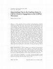 Research paper thumbnail of Question(ing) One in the Coatlicue State: A Call for Creative Engagement in the LGBTQ Movement