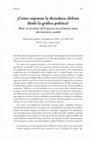 Research paper thumbnail of ¿Cómo repensar la dictadura chilena desde la gráfica política? How to retHink tHe CHilean diCtatorsHip from tHe politiCal grapH?