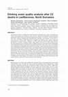 Research paper thumbnail of Drinking water quality analysis after 22 deaths in LaeMaromas, North Sumatera