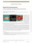 Research paper thumbnail of Radial Artery Pseudoaneurysm