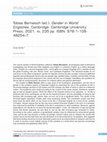 Research paper thumbnail of Tobias Bernaisch (ed.). Gender in World Englishes. Cambridge: Cambridge University Press, 2021. xv, 235 pp. ISBN: 978-1-108-48254-7