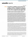 Research paper thumbnail of Cognitive profiling and proteomic analysis of the modafinil analogue S-CE-123 in experienced aged rats