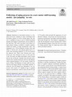 Research paper thumbnail of Following of aging process in a new motor skill learning model, “pot jumping” in rats