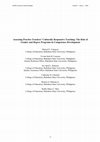 Research paper thumbnail of Assessing Practice Teachers' Culturally Responsive Teaching: The Role of Gender and Degree Programs in Competence Development