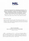 Research paper thumbnail of A Bayesian framework for estimating parameters of a generic toxicokinetic model for the bioaccumulation of organic chemicals by benthic invertebrates: Proof of concept with PCB153 and two freshwater species