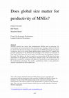 Research paper thumbnail of Does global size matter for productivity of MNEs?