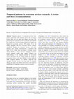 Research paper thumbnail of Temporal patterns in ecosystem services research: A review and three recommendations