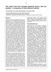 Research paper thumbnail of Soil carbon loss from managed peatlands along a land use gradient - a comparison of three different methods