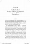 Research paper thumbnail of To Die for God: Sacrifice, Eucharist, and Martyrdom in Ignatius of Antioch