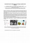 Research paper thumbnail of Controlled Growth of High-Aspect-Ratio Single-Crystalline Gold Platelets