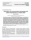 Research paper thumbnail of Information and Communication Technologies and Poverty