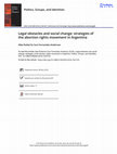 Research paper thumbnail of Legal Obstacles and Social Change:  Strategies of the Abortion Rights Movement in Argentina