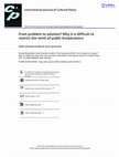 Research paper thumbnail of From problem to solution? Why it is difficult to restrict the remit of public broadcasters