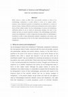 Research paper thumbnail of Methods in Science and Metaphysics