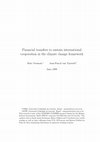 Research paper thumbnail of Financial transfers to sustain international cooperation in the climate change framework