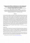 Research paper thumbnail of Transfer of autocollimator calibration for use with scanning gantry profilometers for accurate determination of surface slope and curvature of state-of-the-art x-ray mirrors