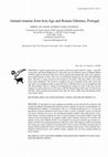 Research paper thumbnail of Animal remains from Iron Age and Roman Odemira, Portugal